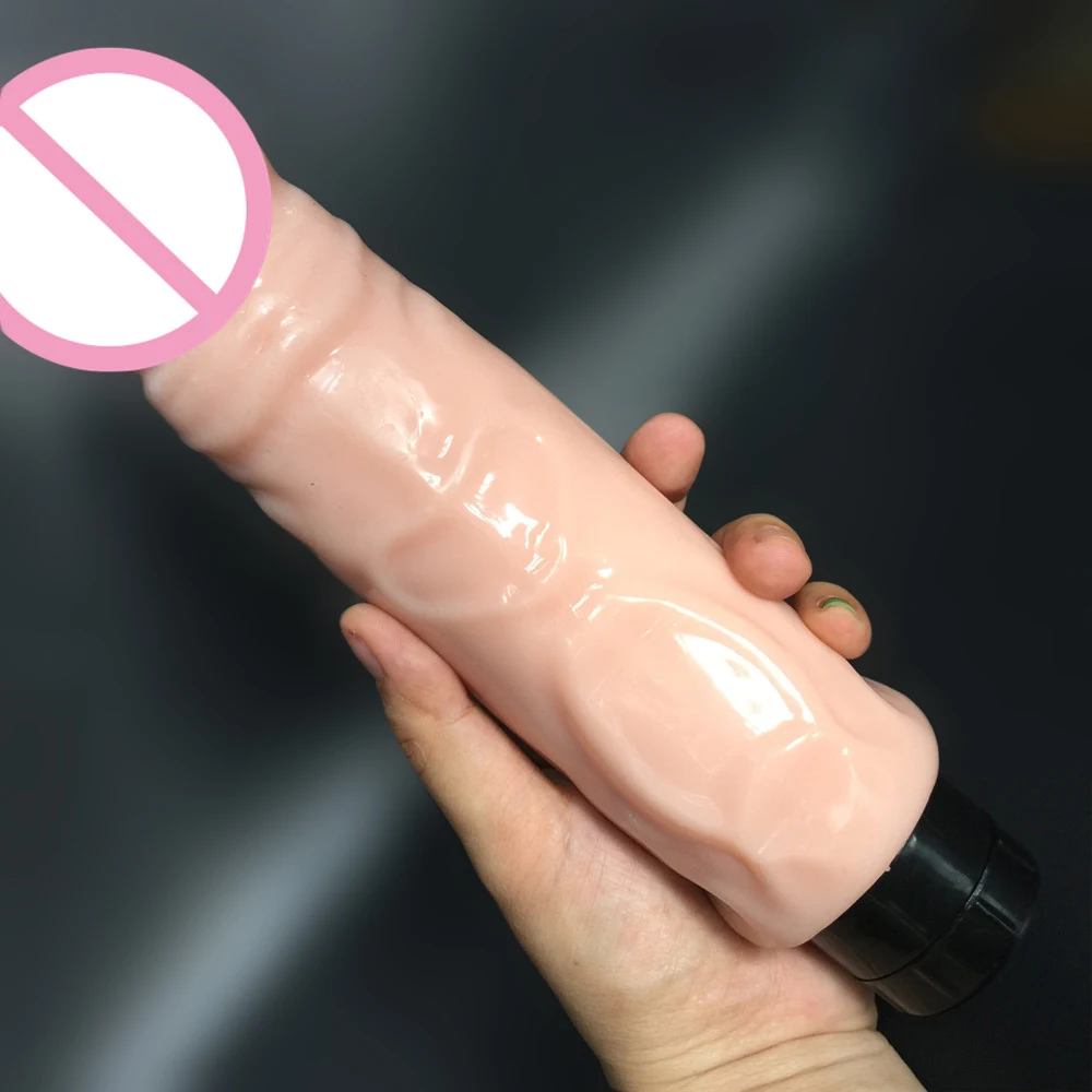 Sex Toys 9.17" Big Thick Soft Dildos Vibrator