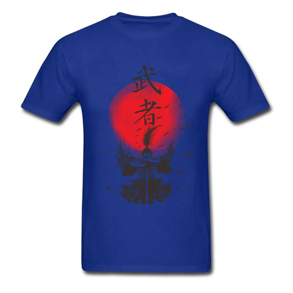 The Warrior Special Design Tops Shirt O-Neck Summer Fall Pure Cotton Short Sleeve T-shirts for Men Casual Tops Tees The Warrior blue