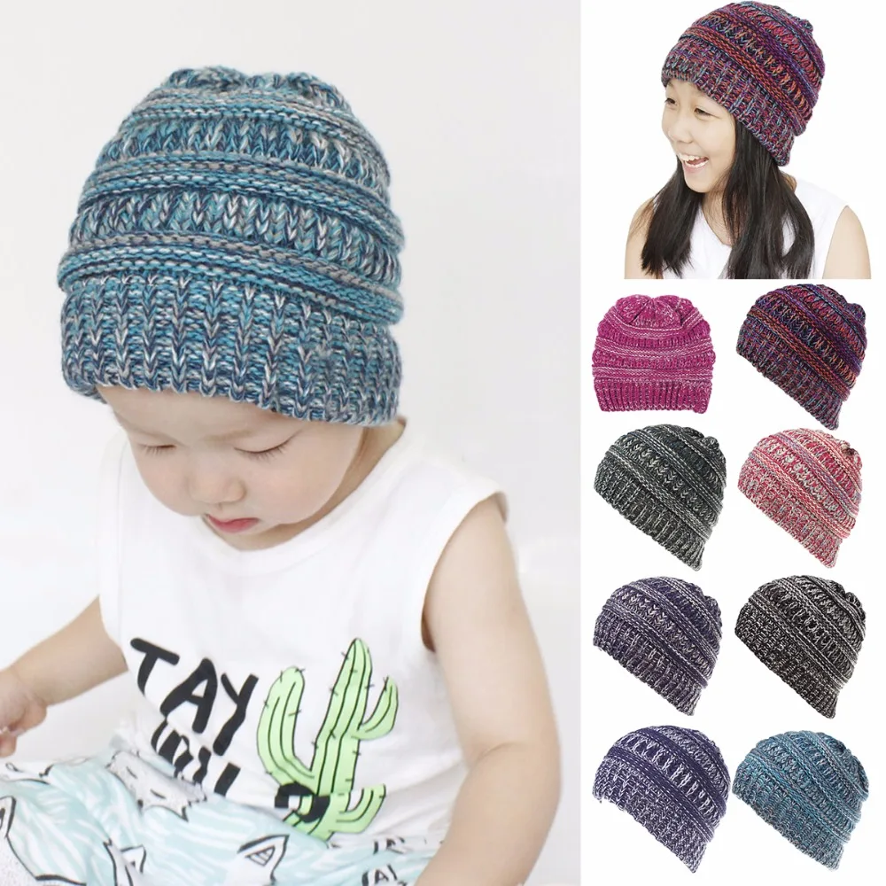 New Arrival Kids Girl Boy Winter Hat Baby Soft Warm Beanie Cap Crochet