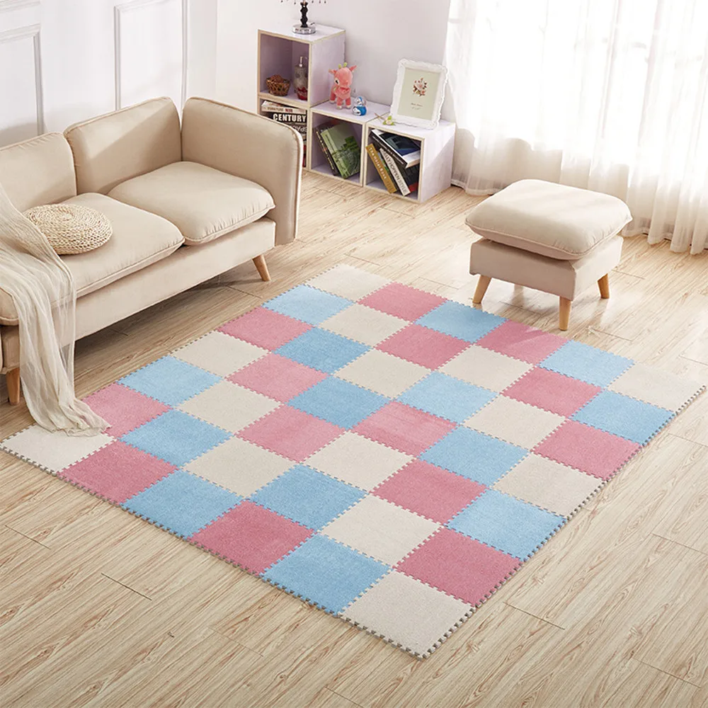 30*30 см детский коврик головоломка из пены EVA Ant Velvet Baby Eco Flower 8 цветов Новое