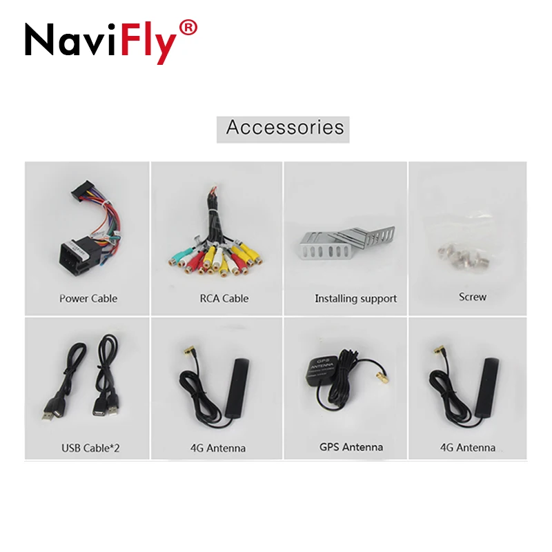 Excellent NaviFly 7" 2 Din Android 7.1 Universal Car Multimedia Player GPS Navigation car Radio player for Nissan Toyota Audio Head Unit 2