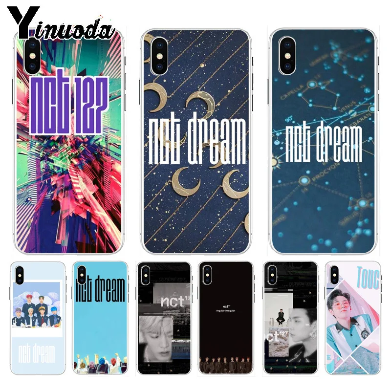 

Yinuoda NCT 127 Hot Printed Cool Phone Accessories case for iPhone 8 7 6 6S Plus X XS max 10 5 5S SE XR Coque Shell
