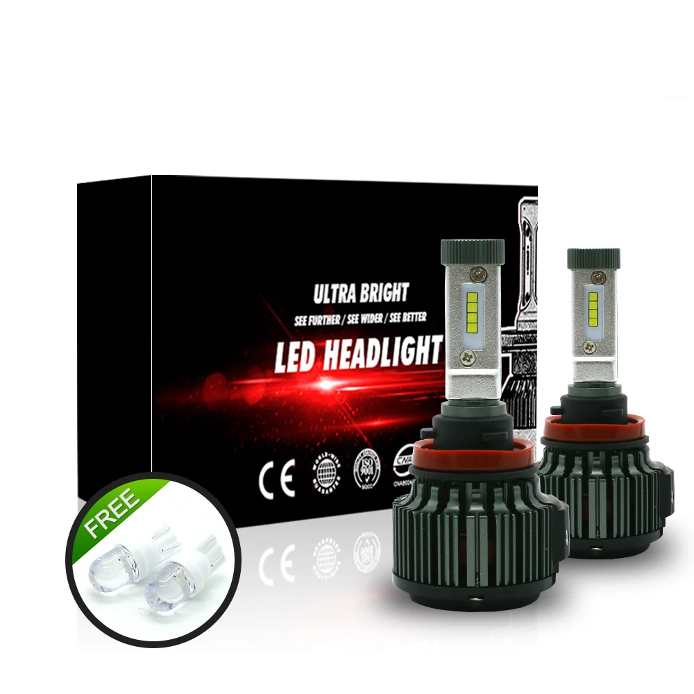 

T2 H11 HB3 LED Hi/Lo 80W 9600LM TURBO 6000K Strong Bright Car Headlight Conversion Kit for Prius 2005 2006 2007 2012