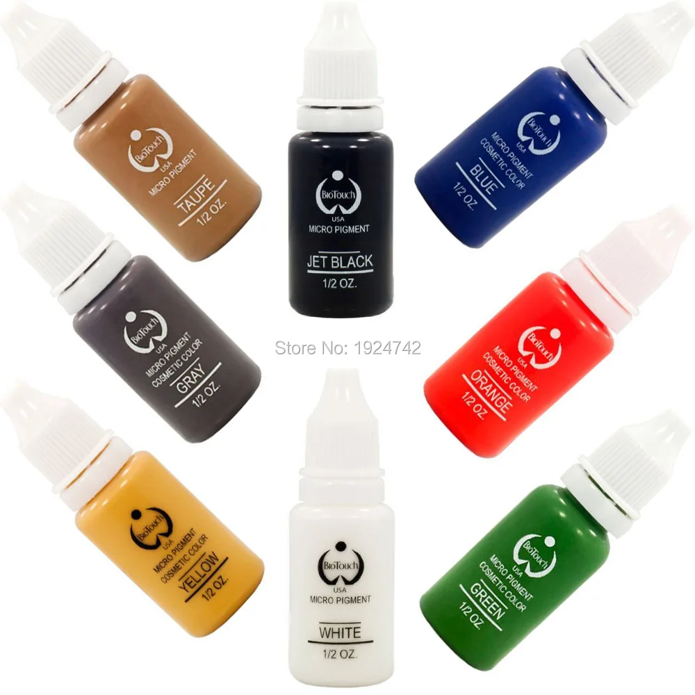 100 Pcs Eyebrow Tattoo ink Permanent Makeup Micro pigment Lasting Long