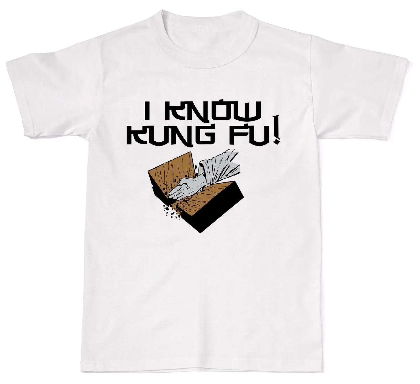 Brand Man T Shirt 2019 New Tee Cotton Clothes I Know Kung Fu Martial Arter Funny Fighting Unisex Casual Shirts | Мужская одежда