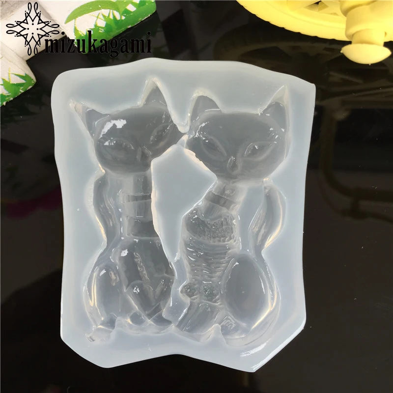 

1pcs UV Resin Jewelry Liquid Silicone Mold Fox Cartoon Animals Resin Charms Molds For DIY Intersperse Decorate Making Jewelry