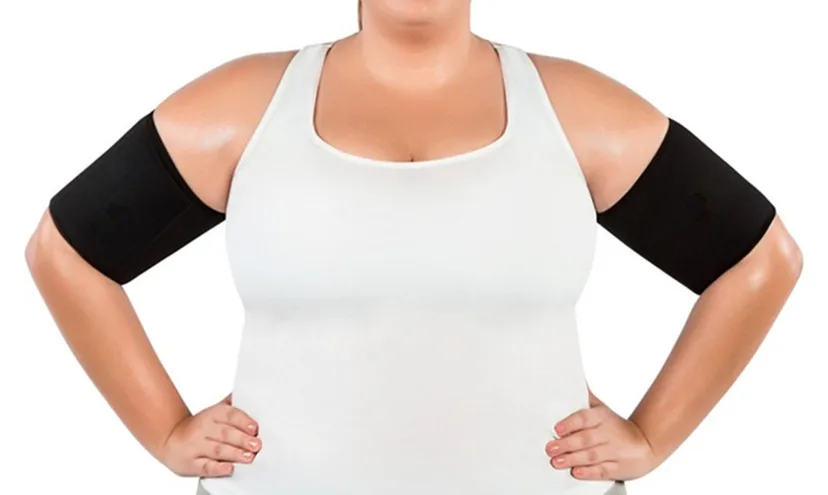 Плюс размер Корректирующее белье новая тренировка для тела моделирование рук для похудения нижнее белье Корректирующее белье для похудения нарукавники женское Сексуальное белье - Цвет: Черный