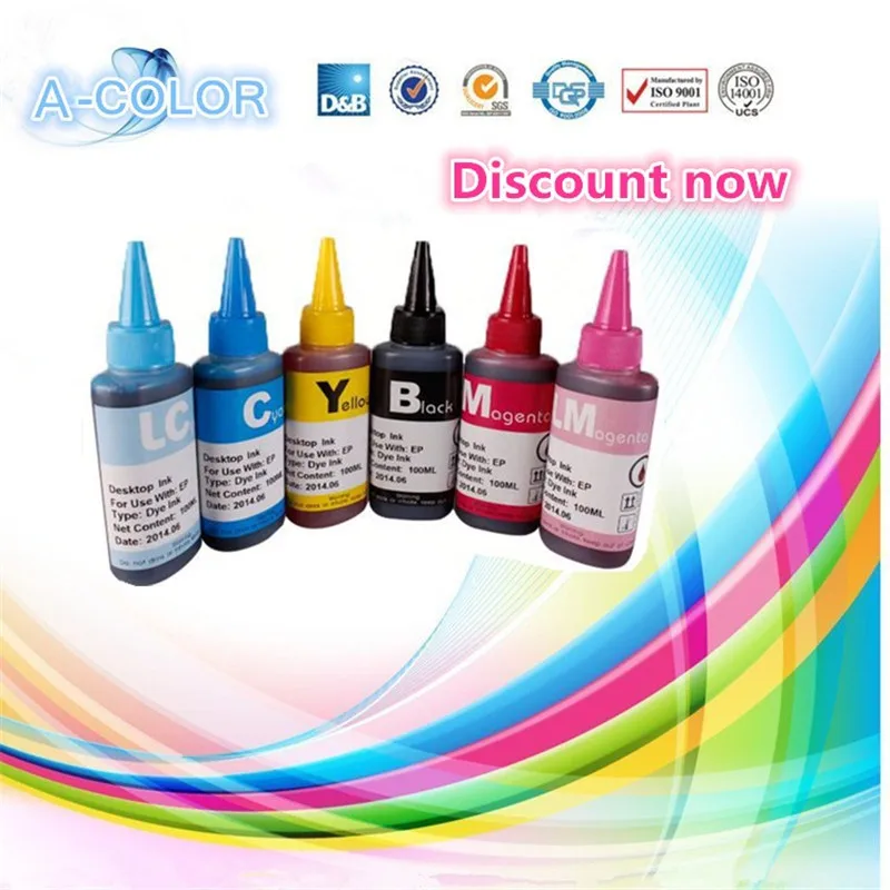 

600ml Dye Refill Ink kit For T0821 Cartridge For Epson t0791 Stylus  PX660 P50 PX650 PX700W PX710W PX720WD PX730WD 1500 140  Ink