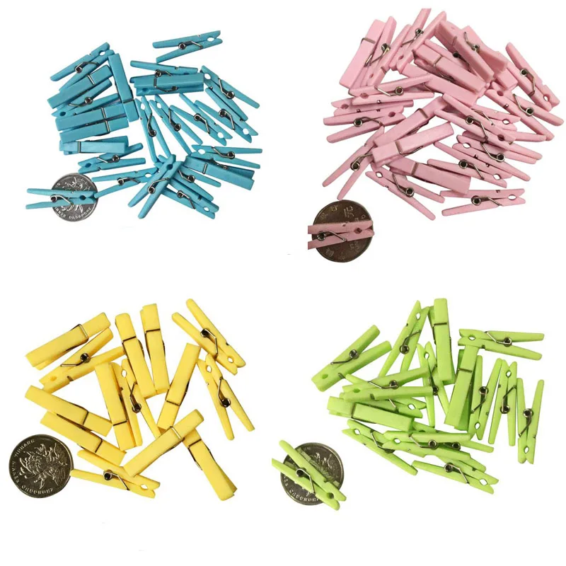 

Craft Decor Party Decorations Baby Shower Plastic Clips Girl Boys Small Clothespin Photo Mini Pegs