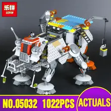 LEPIN 05032 Star 740pcs Wars Captain Rex s AT TE 75157 Building Blocks Compatible with 75157