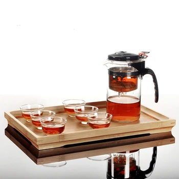 

Elegant Chinese Teaset Tea Cups coffee cup coffee pot Solid wood Tray Classic Tea Set Table Serving teatray tea tray pot A028-3