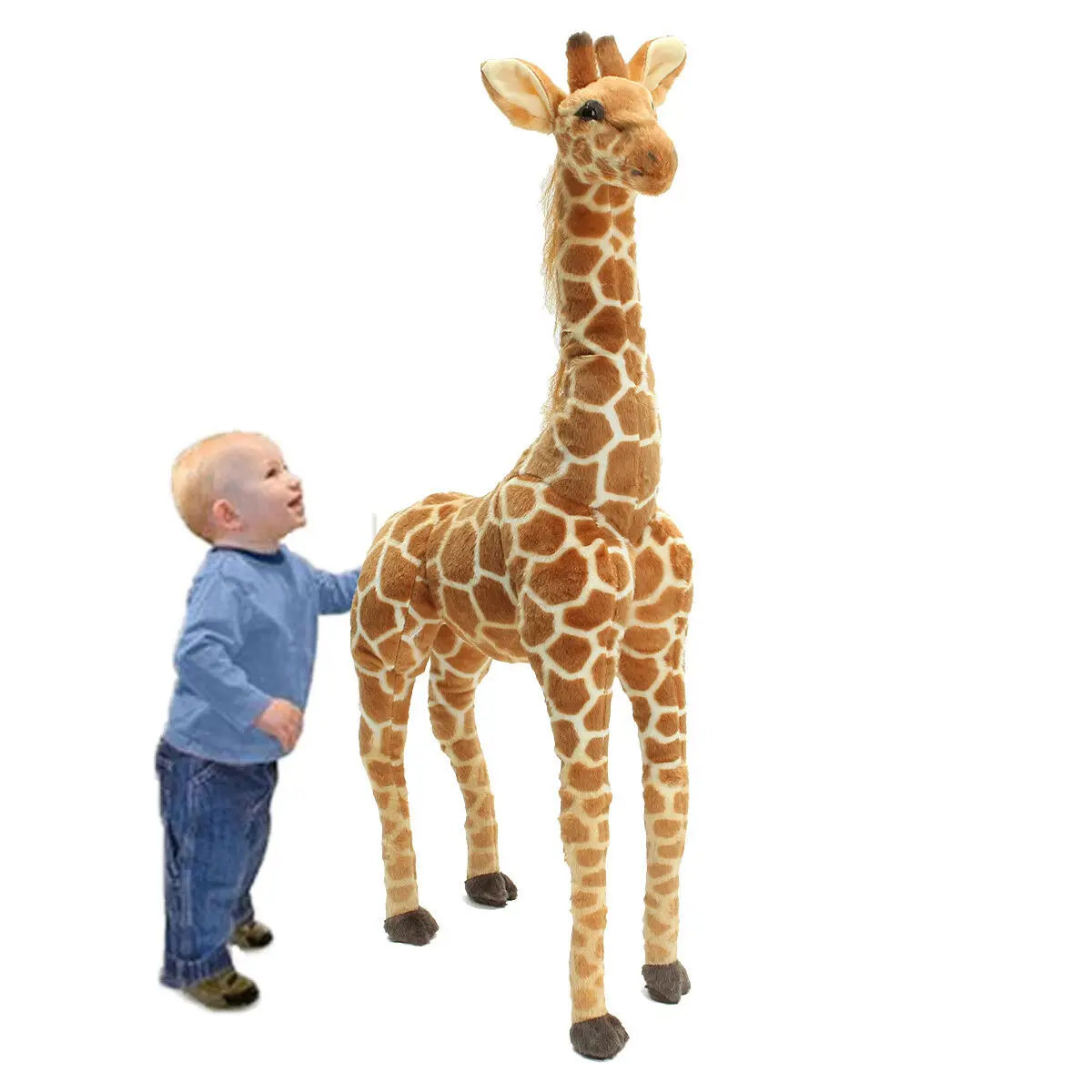 США 40 ''большая плюшевая игрушка жирафа кукла гигантская большая плюшевая игрушка мягкая кукла подарок для детей