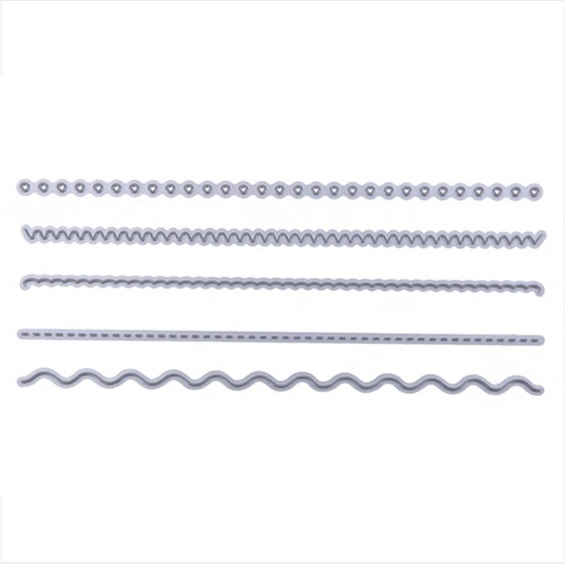 5pcs/Set Creative Edges Metal Cutting Dies Stencil for DIY Scrapbooking