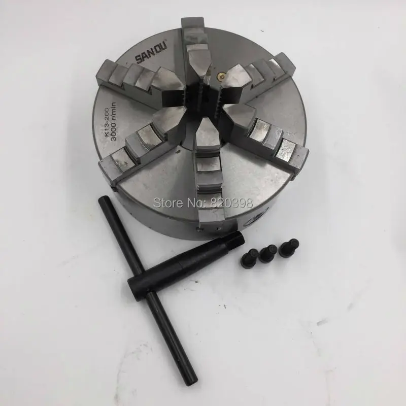 6 Jaws CNC Centering Lathe Chuck Six Jaws M10 K13 Metal Lathe Chuck K13-200 for CNC Drill Mill Machine New 6 Jaws CNC Centering Lathe Chuck Six Jaws M10 K13 Metal Lathe Chuck K13-200 for CNC Drill Mill Machine New