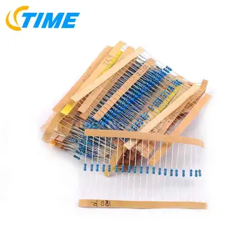 

64 values 1280pcs 1 ohm - 10M ohm 1/4W Metal Film Resistors Assortment Kit