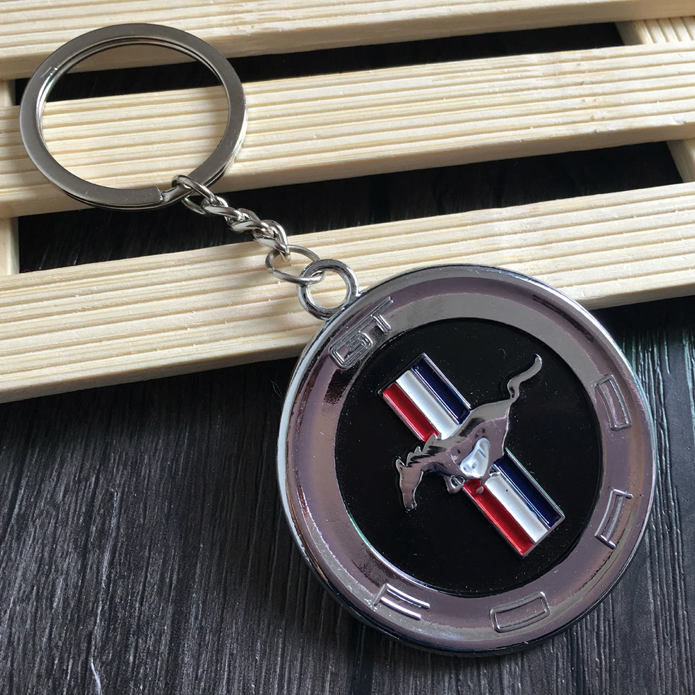 

Keychain Car Key Ring High-grade Simulation Horse Leopard Model GT Stainless Steel Auto Key Chain Keyring for Keyfob Home Key