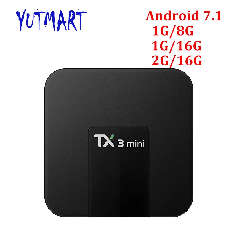 

5pcs/lot TX3 MINI Android 7.1 Smart TV BOX Amlogic S905W 4K Quad Core 2GB/16GB 1GB/8GB Set top box