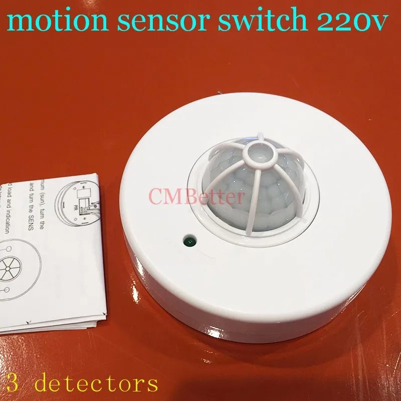 High Quality  led light detector 360 degree motion sensor switch sensor detector light control sensor switch 220V  (4)