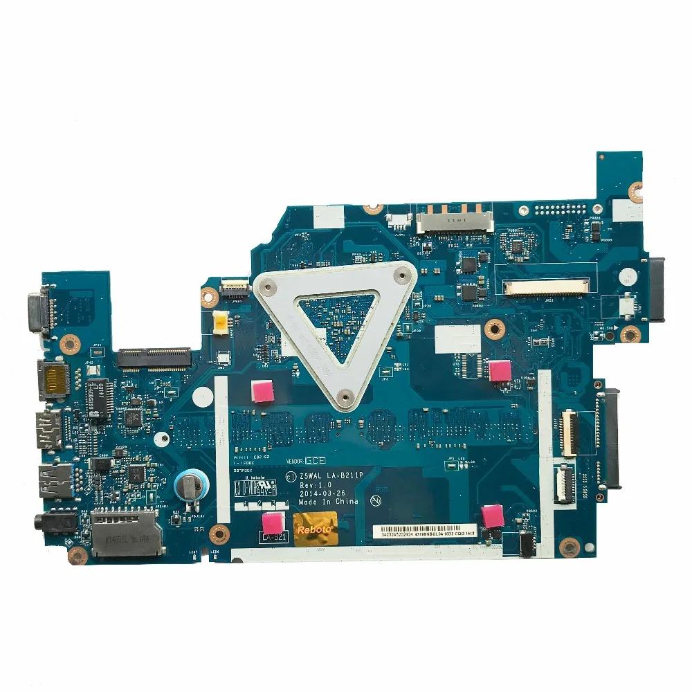 Материнская плата для ноутбука ACER E5-511 с SR1W3 N2930U Z5WAL LA-B211P NBMPL11001 NB. MPL11.001 полностью протестирована