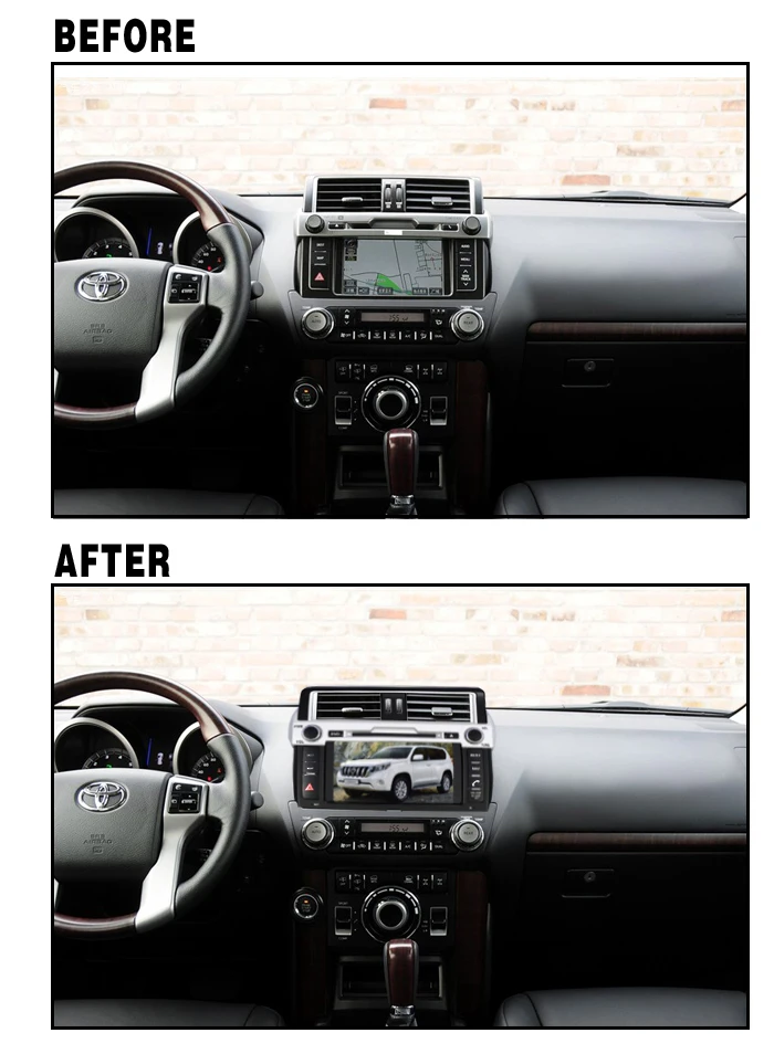Clearance 8" Android 9.0 tape recorder Car DVD Player for Toyota Prado 150 Land Cruiser 2014 2015 2016 2017 Car Radio Stereo Wifi Audio 1