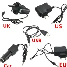 Универсальное автомобильное зарядное устройство с разъемом US/UK/EU 18650, USB Кабель-адаптер для путешествий, перезаряжаемый светодиодный фонарик, налобный фонарь, компьютер