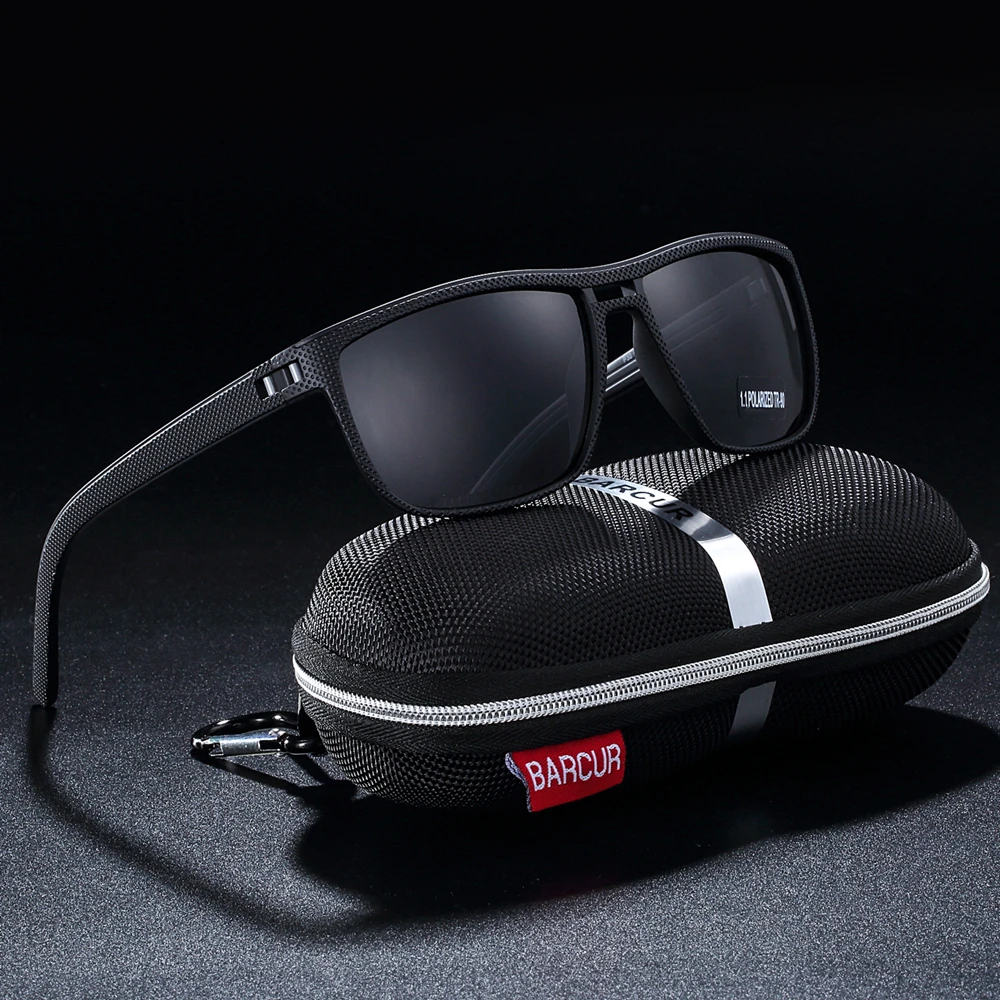 

BARCUR Sports Men Polarized Sunglasses Male Driving Sun Glasses For Men HD Polaroid Lens Sunglass Gafas de sol masculino