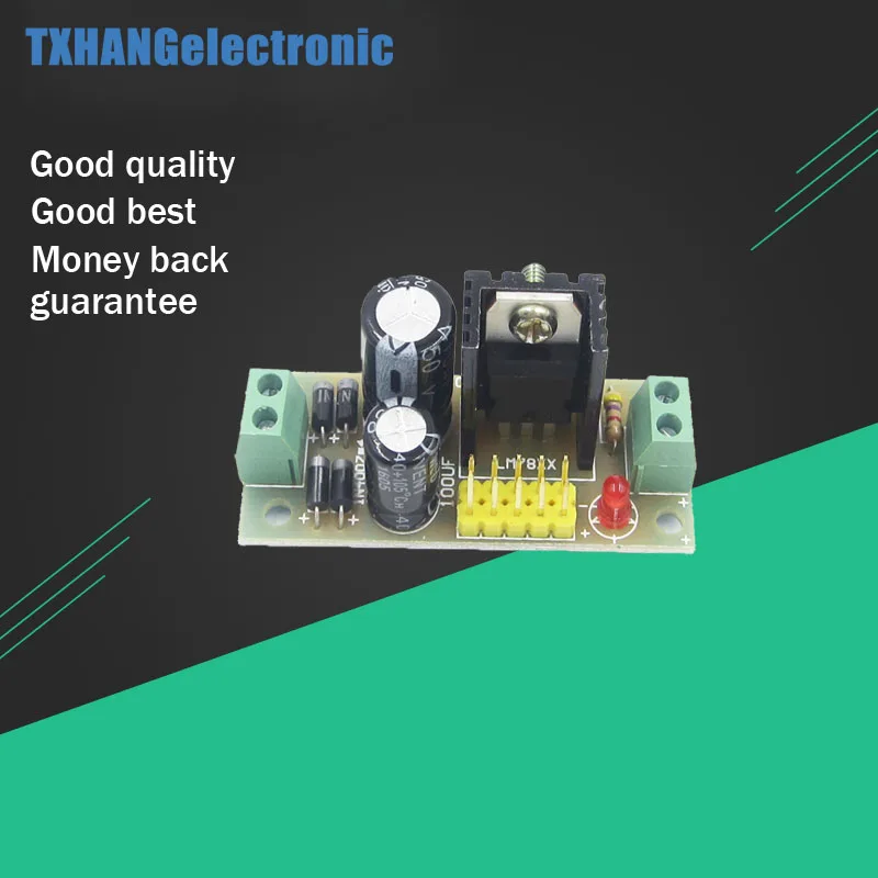 LM7805 L7805 Step Down Converter 7.5V-35V to 5V Regulator Power Supply Module AM