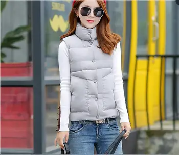 

Cheap wholesale 2017 new Autumn Winter Hot sale women's fashion casual outerwear YX1036 warm Vest