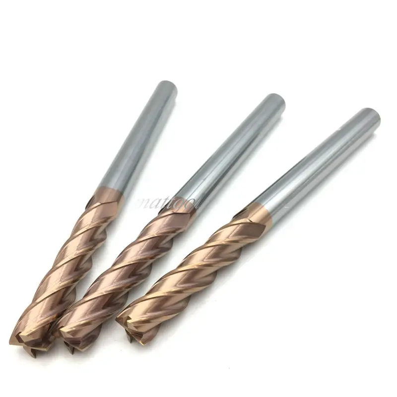 

3Pcs 12mm Endmills Cutter 4 Blade Tungsten Steel Flat Milling Cutter Solid Carbide Tengeng Long End MillCutter CNC Tools Knife