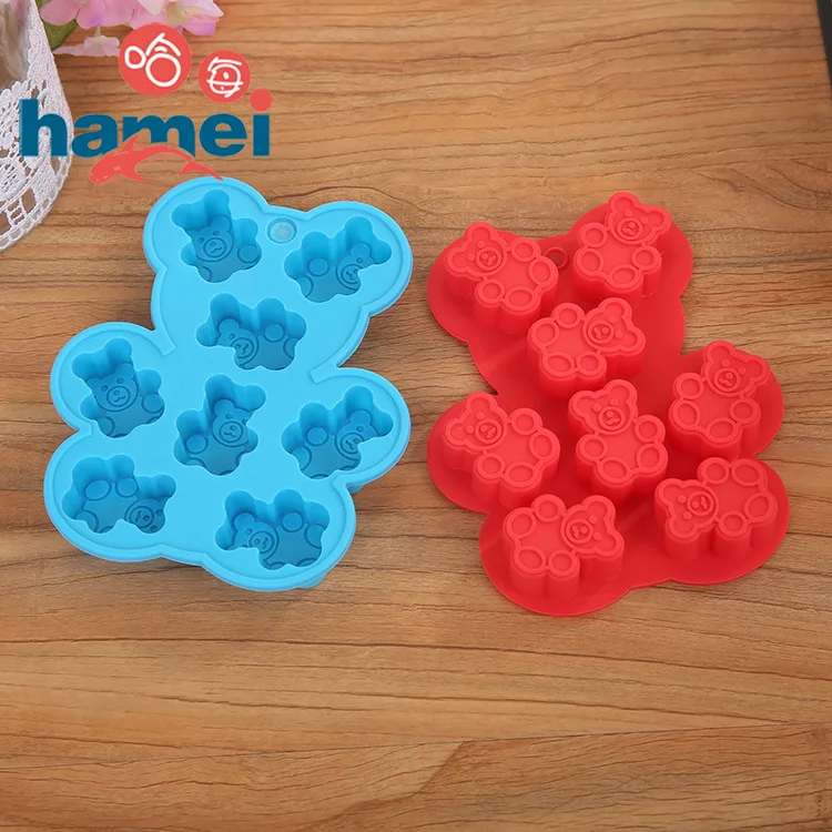 Bear mold cookie Chocolate Mold silicone Fondant jelly soap cakes decorated with DIY kitchenware The form of silicon | Дом и сад