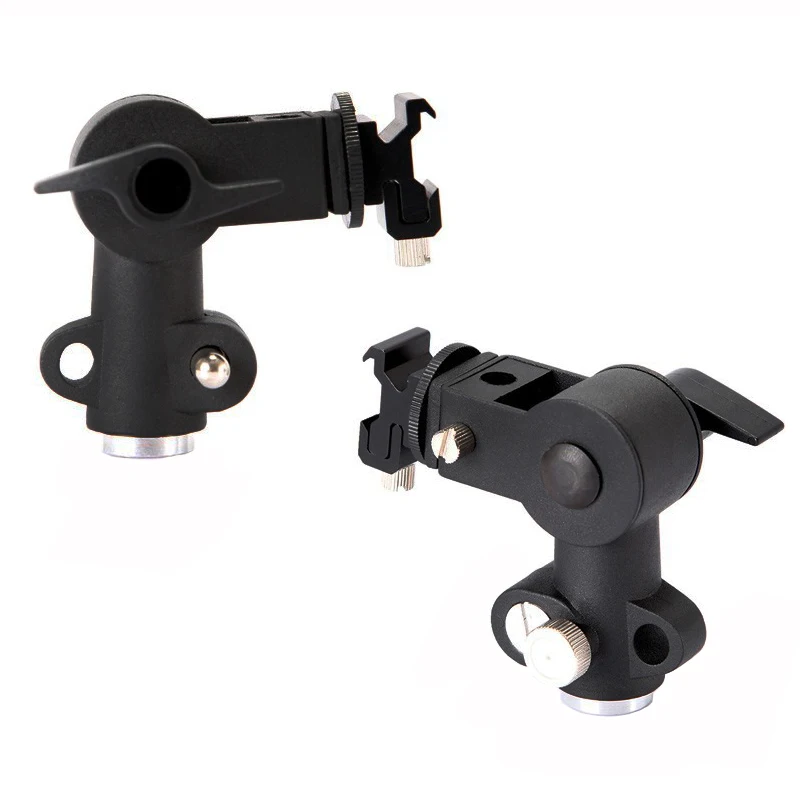 Type D Flash Hot Shoe Umbrella Holder Mount Bracket 1/4 "to 3/8" Screw Adapter for Camera Flash Speedlite LED light Light stand