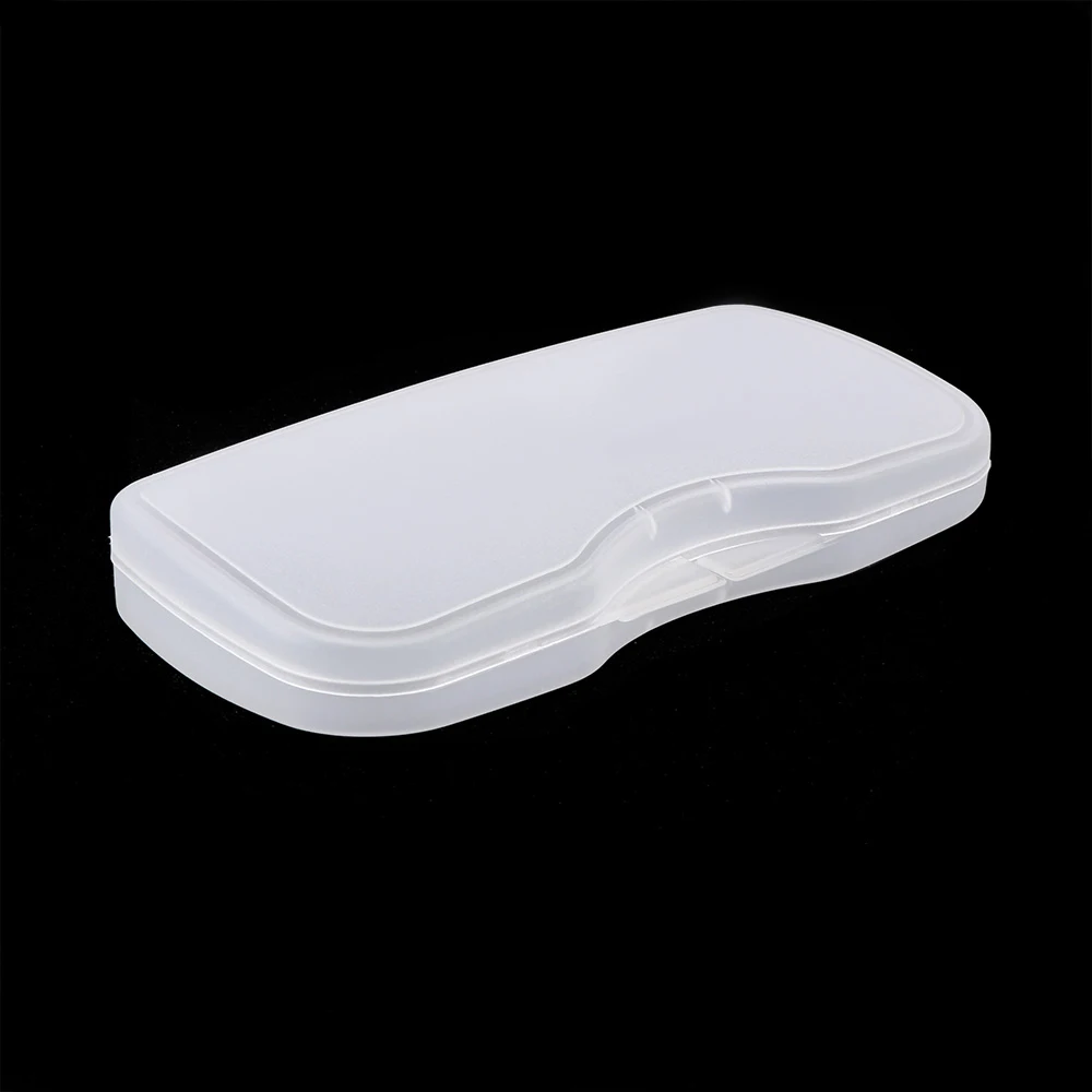 

1pc Unisex Portable PVC Plastic Matte White Transparent Polarized Clip Glasses Case Hard Box Eyewear Accessories brillenetui