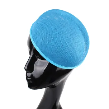 

15 colors 16*19CM women Solid oval sea blue Airline stewardess cap imitation Sinamay Base Fascinators Hats DIY hair accessories