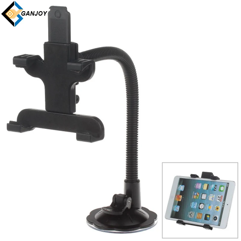 GANJOY H29 Black Car Windshield Holder Swivel Mount with C61 4.5 to 7