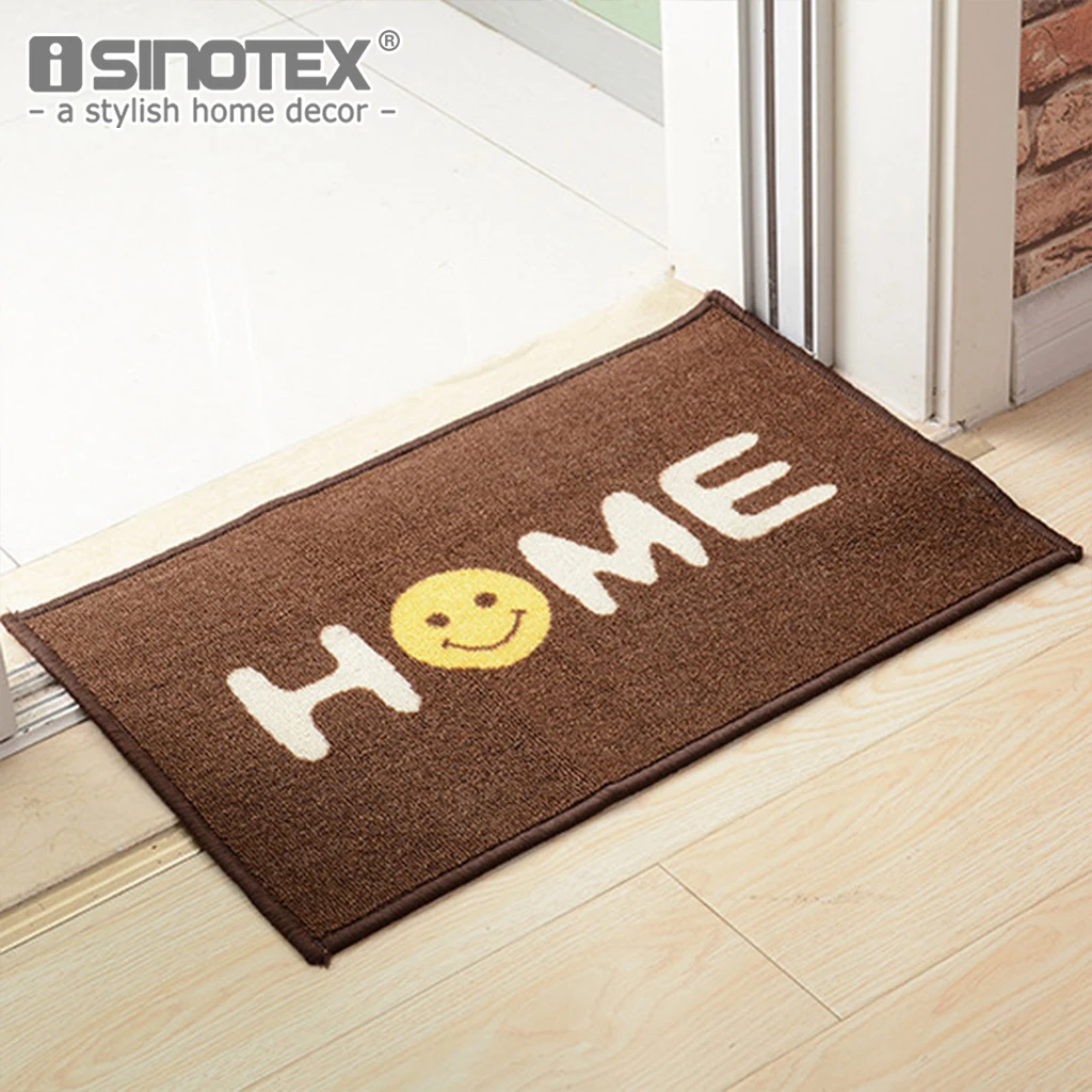1PCS Floor Mats Smile Emoji Decorative Doormat Bed Room Kitchen