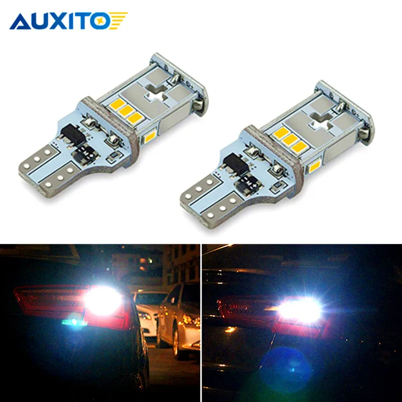 2pcs W16W LED T15 Canbus Backup Reverse Bulb Error Free 912 921 6000K Car LED Turn