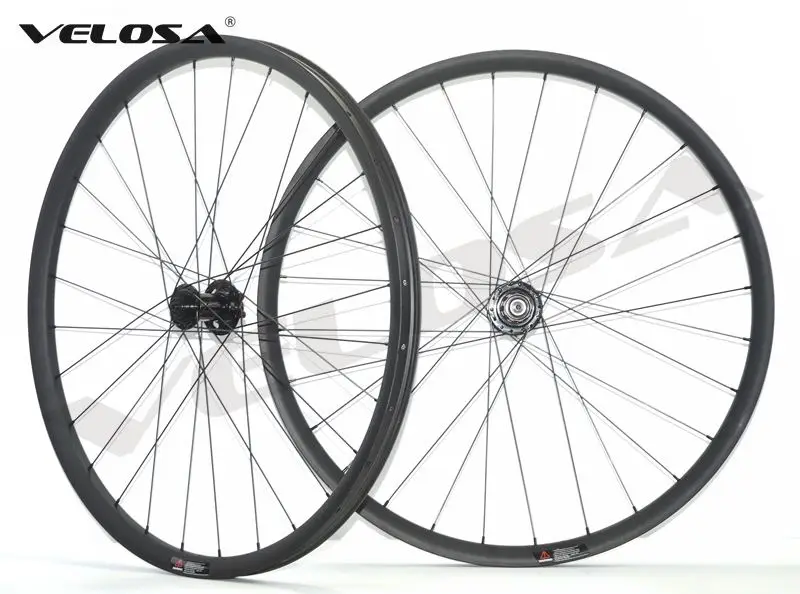 

27.5 inch MTB AM hookless carbon wheels 27.5" all mountain wheelset,tubeless compatible,sapim Race spokes,boost version ready