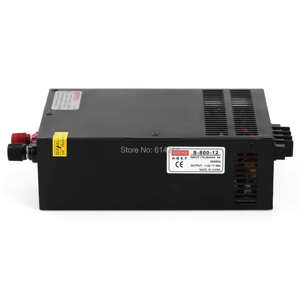 5pcs Industrial grade power supply 800W 12V Power Supply 12V 66A AC-DC High-Power PSU 800W 220V S-800-12 12V66A 5pcs Industrial grade power supply 800W 12V Power Supply 12V 66A AC-DC High-Power PSU 800W 220V S-800-12 12V66A