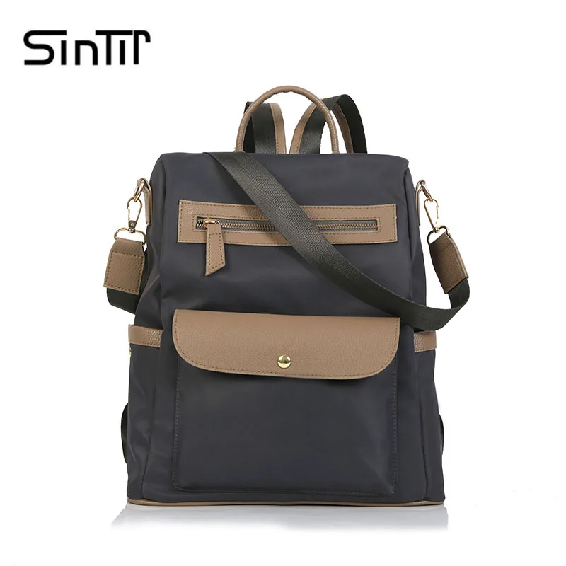 

SINTIR Casual High Quality Waterproof Nylon Women Backpack Korean School Backpacks For Teenage Girls Anti-theft Travel Bag