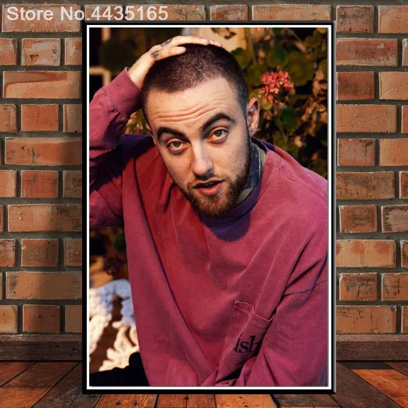 Оригинальный постер RIP рисование на холсте Mac Miller новое поступление настенный