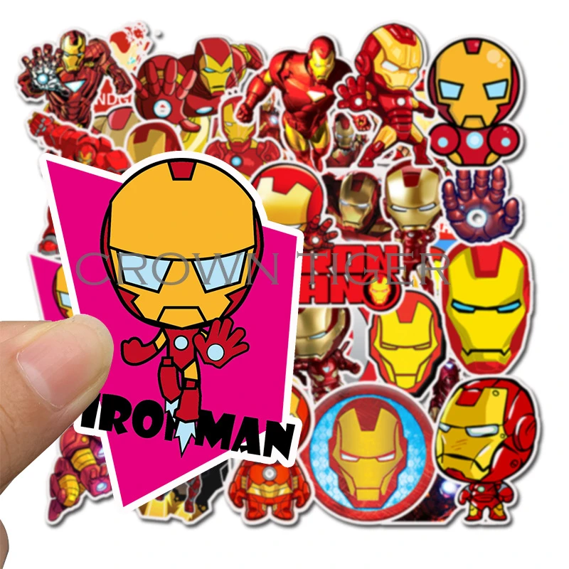 35Pcs Iron man deadpool Super Hero MARVEL Stickers Kids Toy The Avengers Sticker Bomb For Skateboard Luggage Laptop Notebook Car
