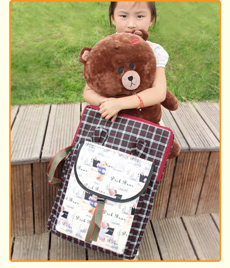Bolsa da Escola dos Miúdos Fontes da Arte Pintura da Arte Bolsa de Escola Bonito dos Desenhos Animados da Arte de Desenho Vento Britânico Crianças Placa Bolsa Dobrável 9 Vento britânico Crianças Saco Da Escola Dos