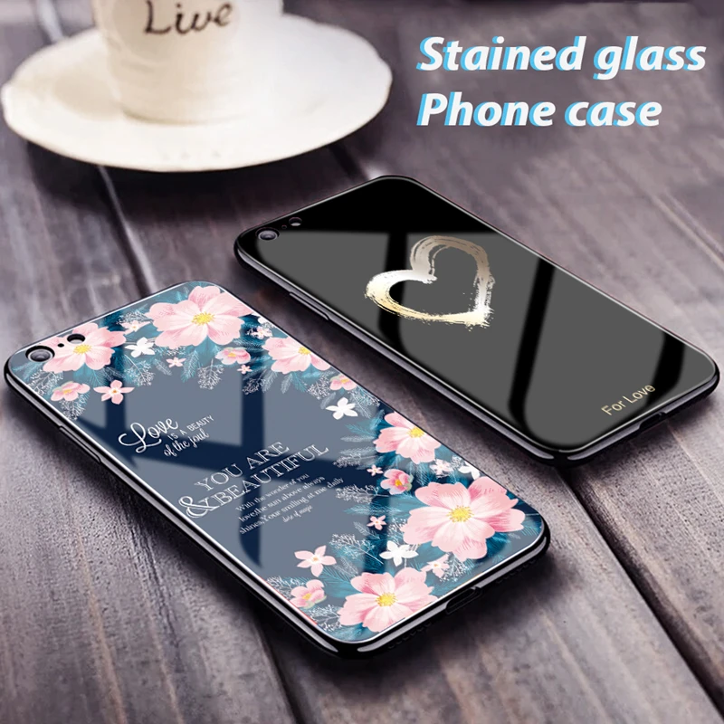 Зеркальный чехол из закаленного стекла для iPhone XS MAX XR 8 7 6 6S Plus|Бамперы| |