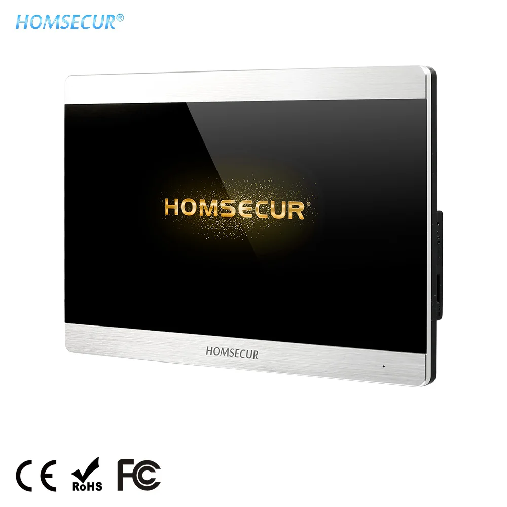 HOMSECUR 7001101 TFT LCD Video Door Indoor Monitor 1024x600 BM715HD-S with Touch Screen Menu Languages Customizable for HDK Series