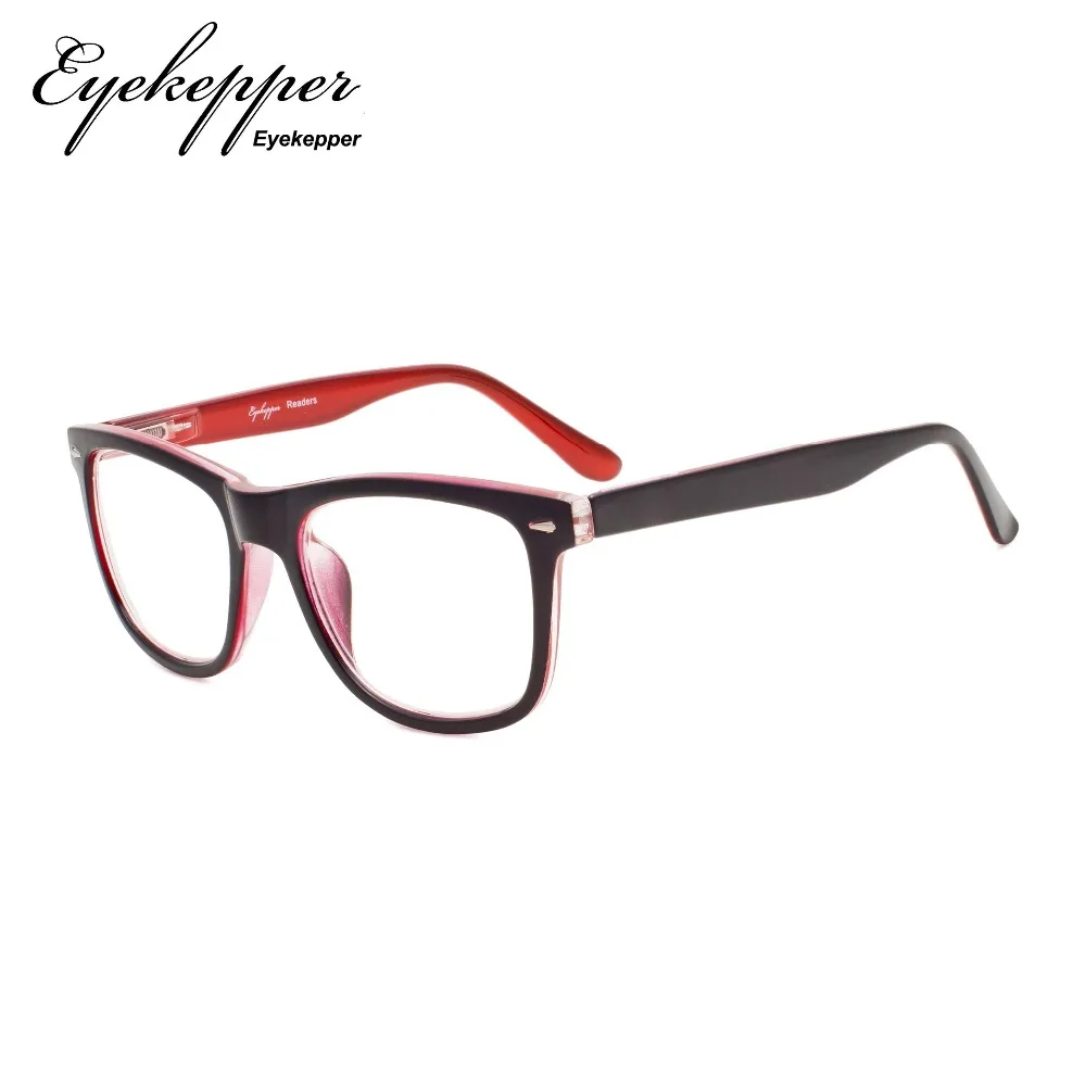 R080 Mix Eyekepper 5-pack ридеры квадратные большие линзы пружинные петли очки для чтения включают компьютерные очки для чтения солнцезащитные очки