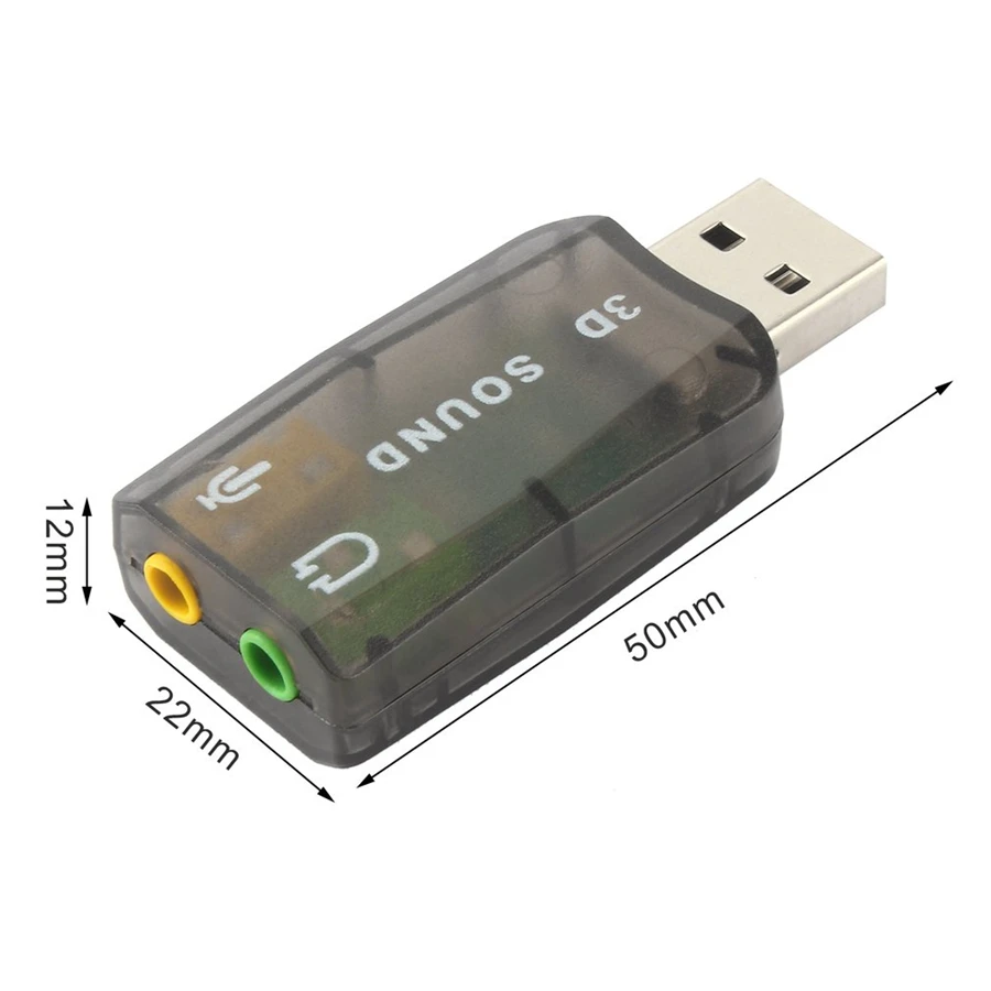 Внешняя звуковая карта 3,5 мм USB адаптер аудио интерфейс 3D USB гарнитура Интерфейс микрофон наушники для компьютера USB аудио карта