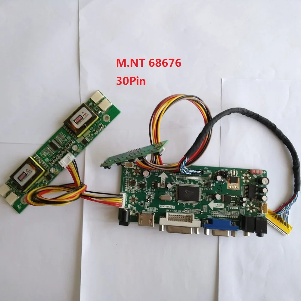 Комплект для LM230WF1-TLB3 1920X1080 VGA DVI 2" LVDS 4 лампы M. NT68676 DIY 30pin экран панель HDMI драйвер плата контроллера