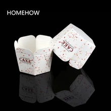 Новейшие 100 шт/партия 6 боков формы для маффинов кексов бумажные чашки вечерние принадлежности выпечки Формочки для капкейков и маффинов держатель бумажного стакана контейнер