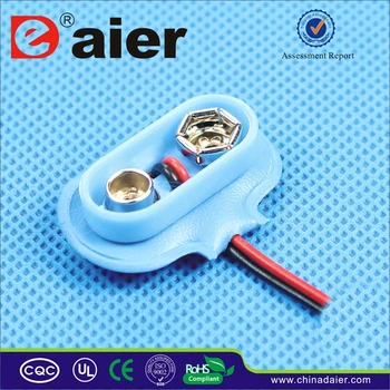 

Daier DCK8 9V T-Type Plastical Soft Leather Ir44 Battery Holder With Wire Leads