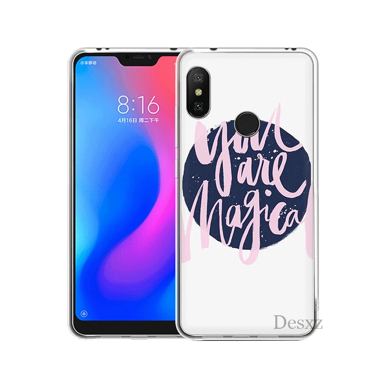 Чехол чехол для Xiaomi mi 5 5S 6 5X6X8 SE A1 A2 x 2S F1 Lite красивые слова Жесткий